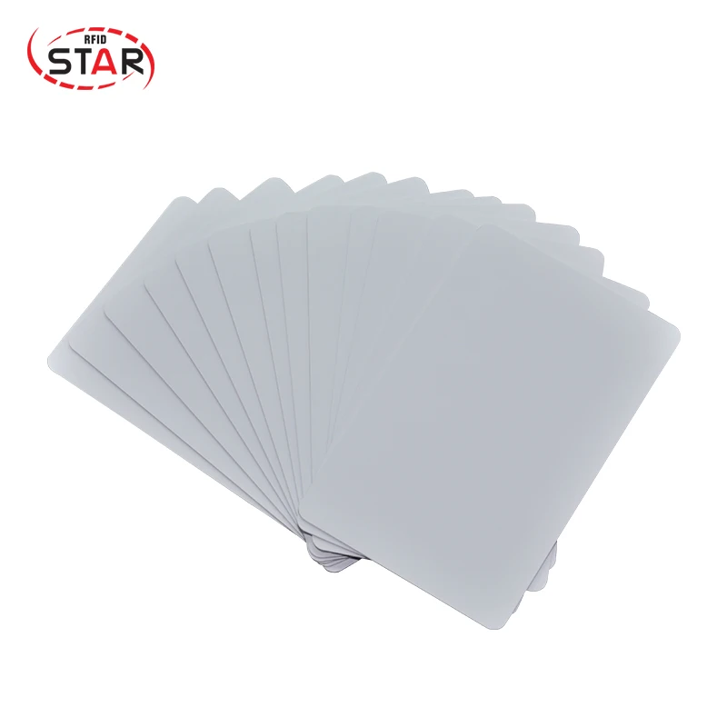 100pcs/pack 13.56MHz PVC RFID Blank Cards with Chip ISO14443A standard MF compatible chip card 125KHz ID TK4100 chip cards