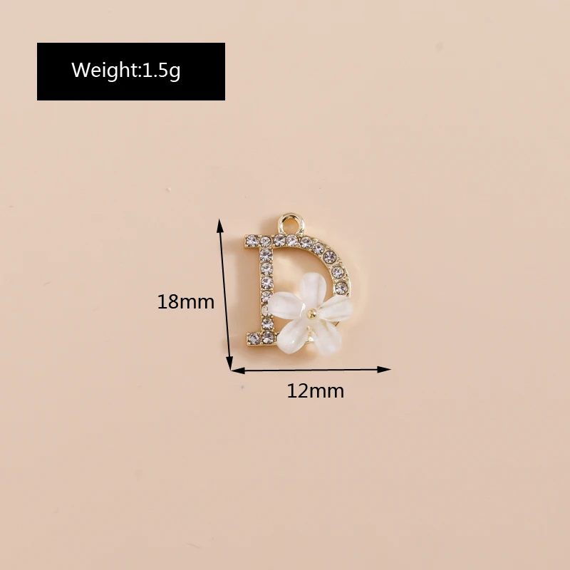Leslie 4 stücke exquisite Kristall perle runde Hase Schmetterling Bowknot Charms für Ohrringe Halskette Armband DIY Schmuck Zubehör – Detail 29