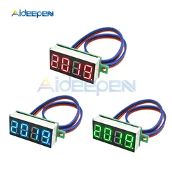 0.36 Inch DC LED Digital Voltmeter 0-100V Voltage Meter Auto Car Mobile Power Voltage Tester Detector 12V 24V 36V Red Green Blue