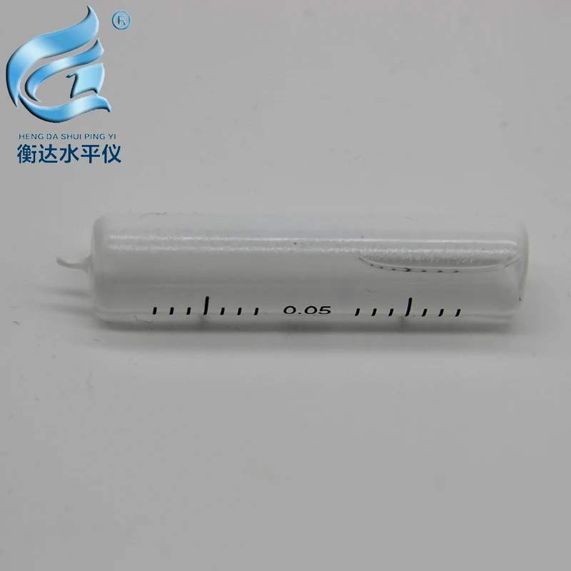 High precision glass tube horizontal bubble 0.05mm/m portable level ruler