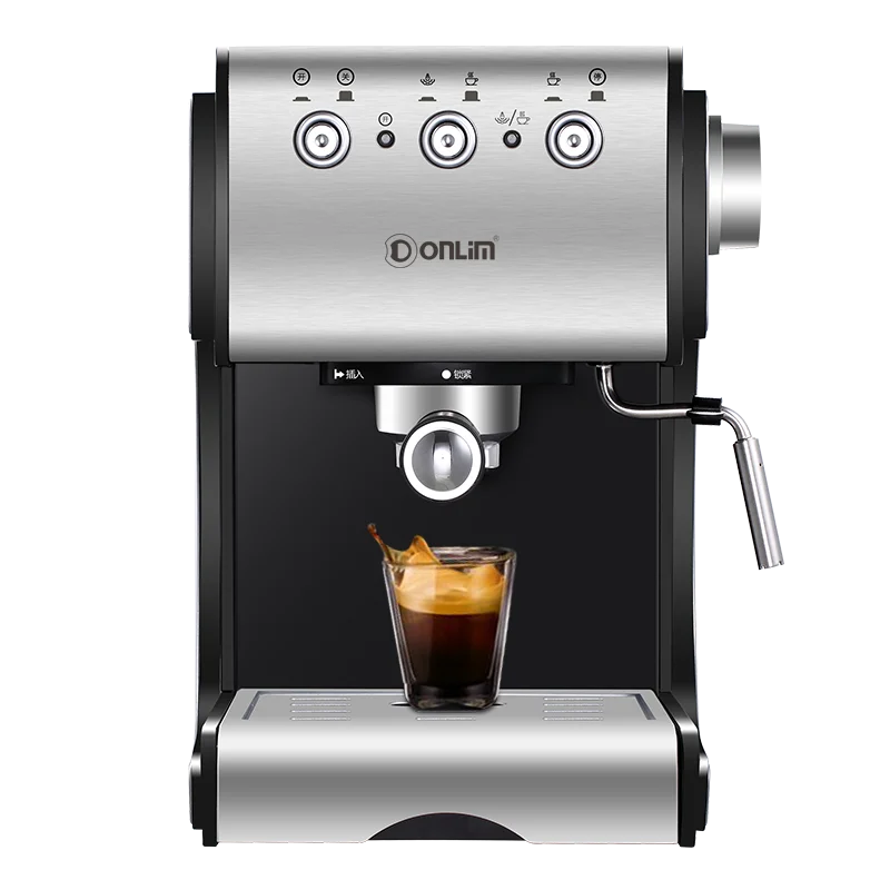 Donlim DL-KF500S Coffee machine Household Semi-automatic Espresso machine Commercial Steam type Milk foam