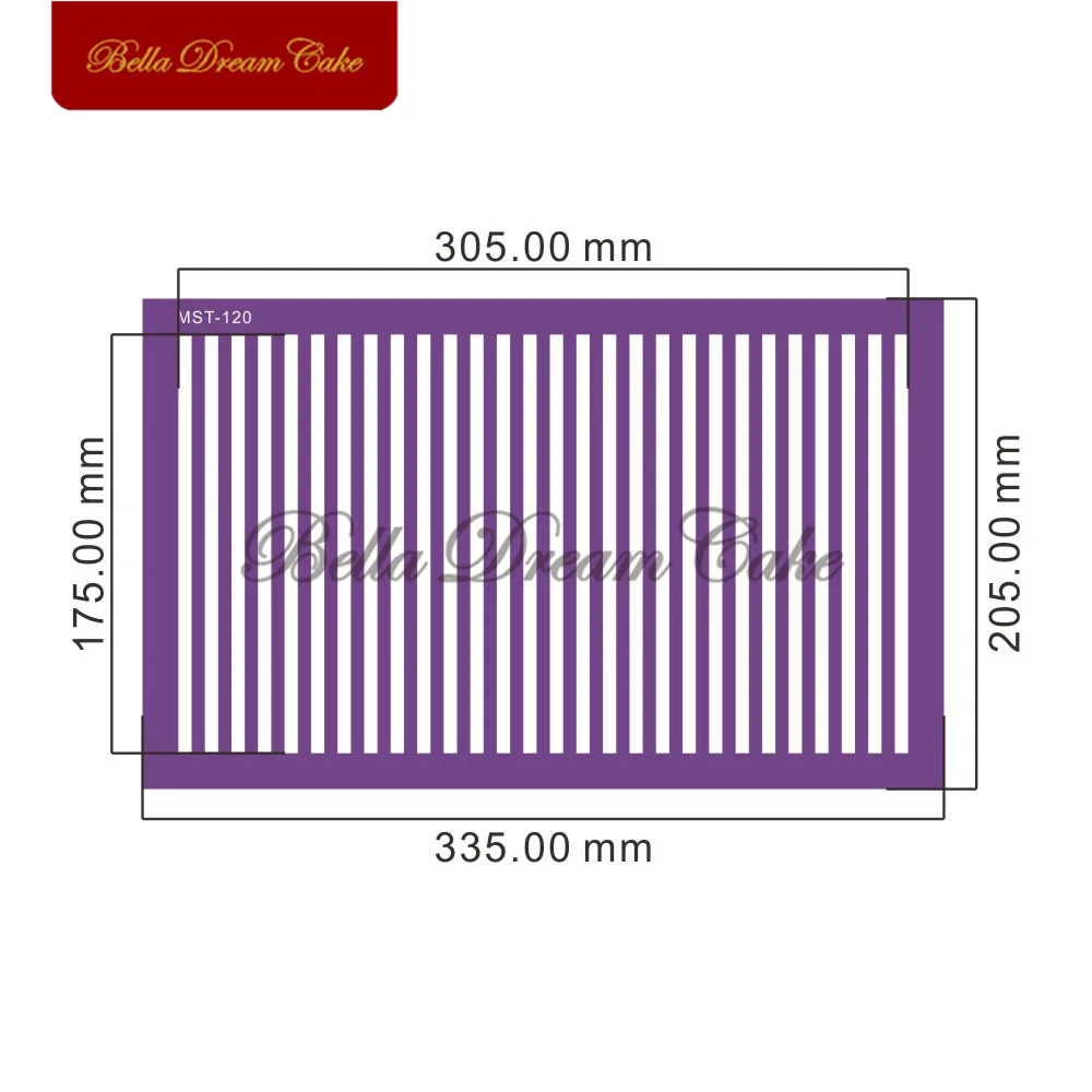 Vertical Stripes Pattern Cake Stencil Fondant Wedding Cake Mold Mesh Stencils Easter Cake Mould Cake Decorating Tool Bakeware