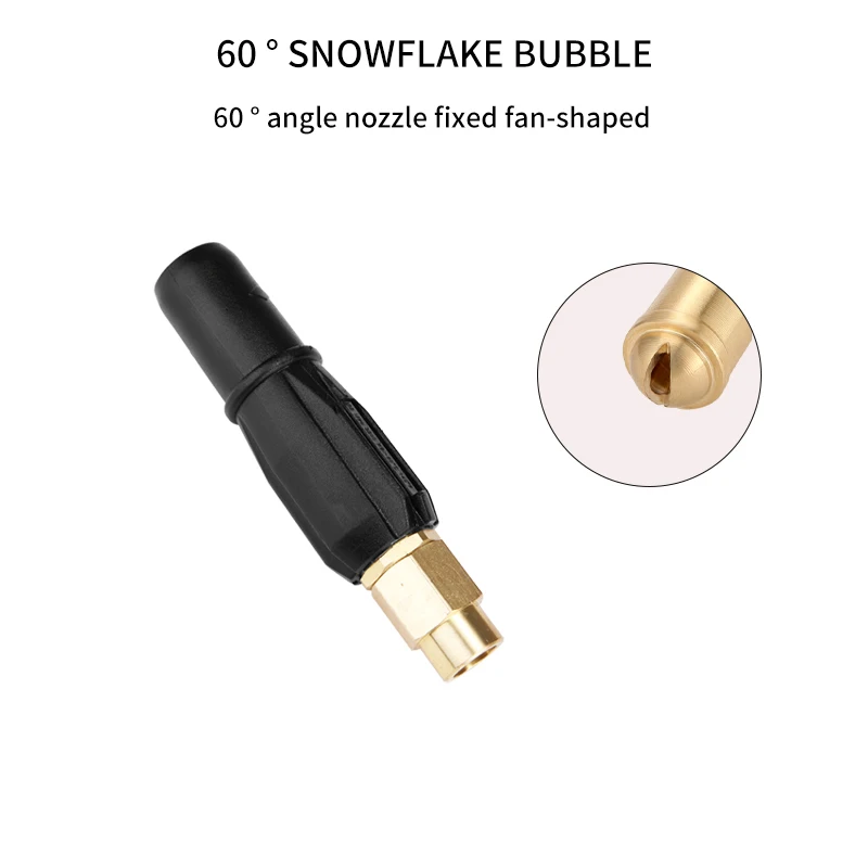 Snow Foam Spray Nozzle For High Pressure Washer Fixed Fan-shaped Foam Nozzle For Self-service Car Washing Machine Car Accessory