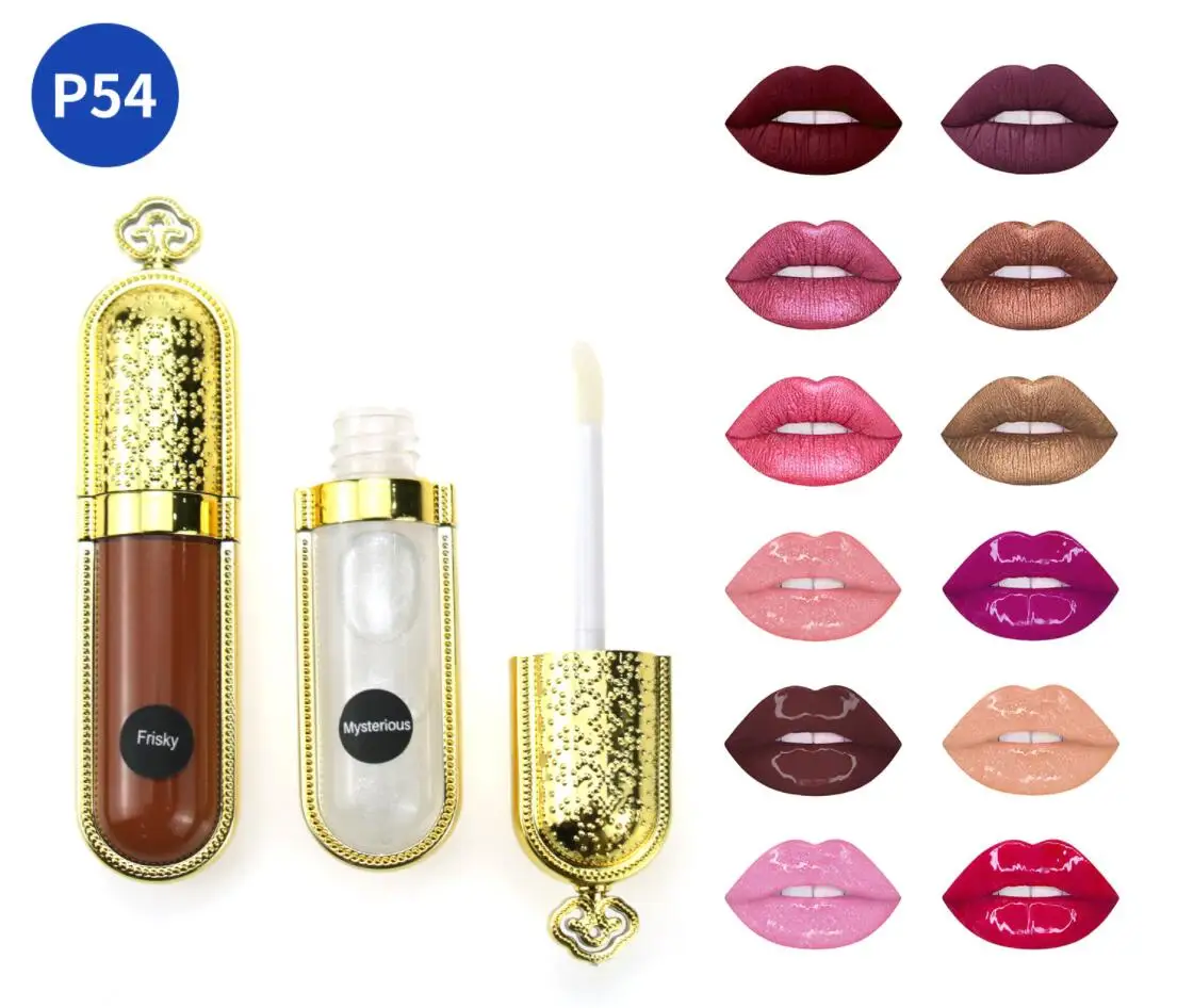 50pcs Private Label Lip Gloss Wholesale Bulk Lipgloss With Logo Custom Korean Makeup Liquid Lipstick Vendors