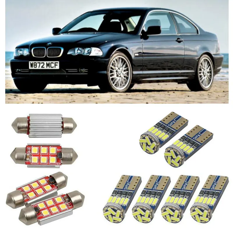 

superbright Interior led Car lights For BMW 3 coupe e46 coupe Reading dome bulbs for cars error free dome map light 4pc/lot