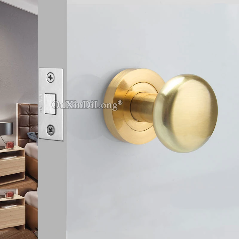 Brand New European Invisible Door Locks Background Wall Private Room Hidden Push Pull Door Knobs Lock with Keyhole and Key