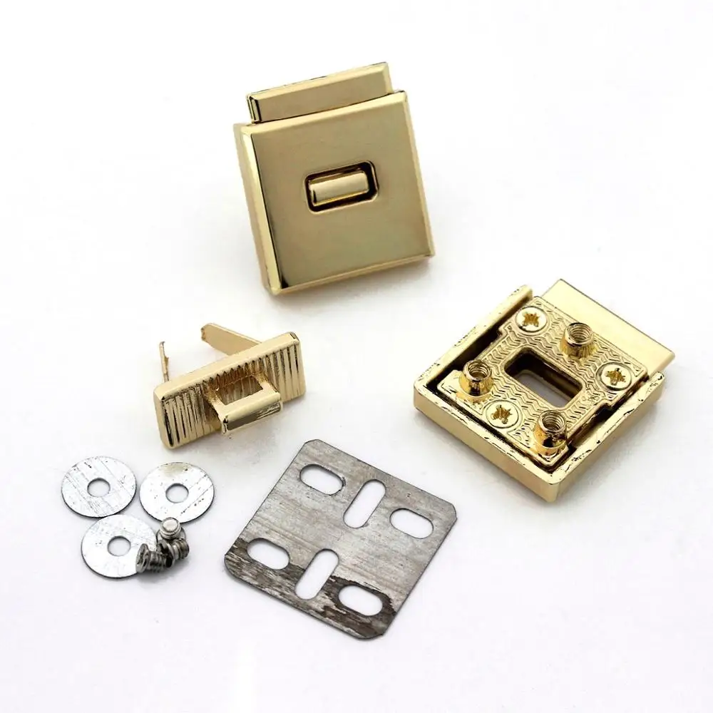 1pcs Metal Turn Lock Fashion Special Switch lock For DIY Handbag Bag Purse Luggage Hardware Closure Bag Parts Accessories