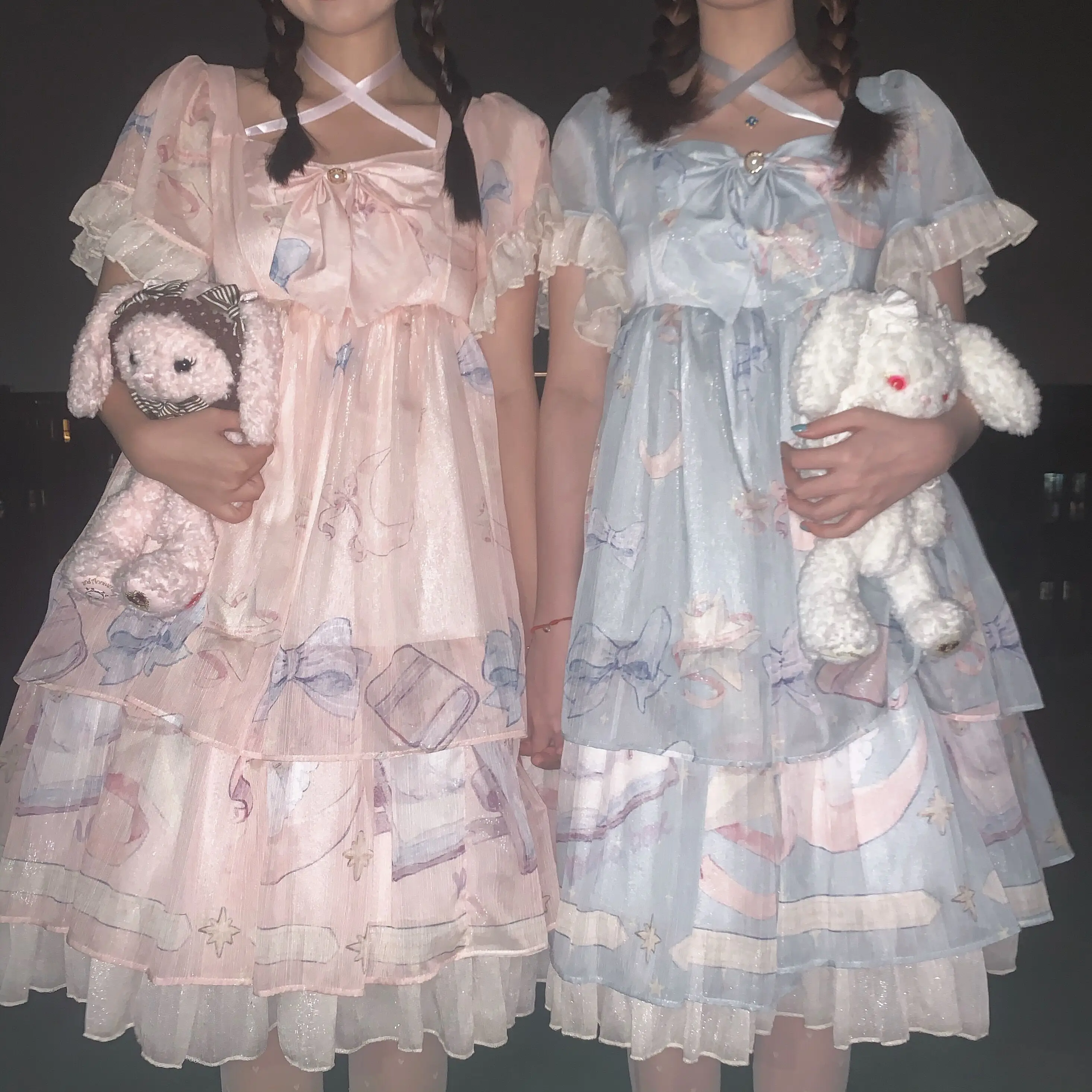 Công Chúa Tiệc Trà Ngọt Lolita Đầm Vintage Phối Ren Nơ Cao Cấp Victoria Đầm Kawaii Cô Gái Gothic Lolita Op Loli Cosplay