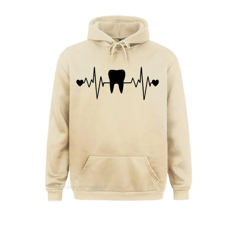 Funny Tooth Teeth Dentist Heartbeat Hoodie Men Cotton Long Sleeve Women Hip Hop Tees Harajuku Harajuku Streetwear Fitness