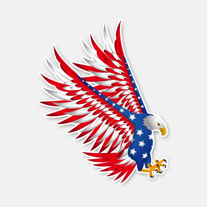 Beautiful Accessories American Eagle Flag Motorcycle Helmet Body Vinyl Car Sticker Funny Decal Styling