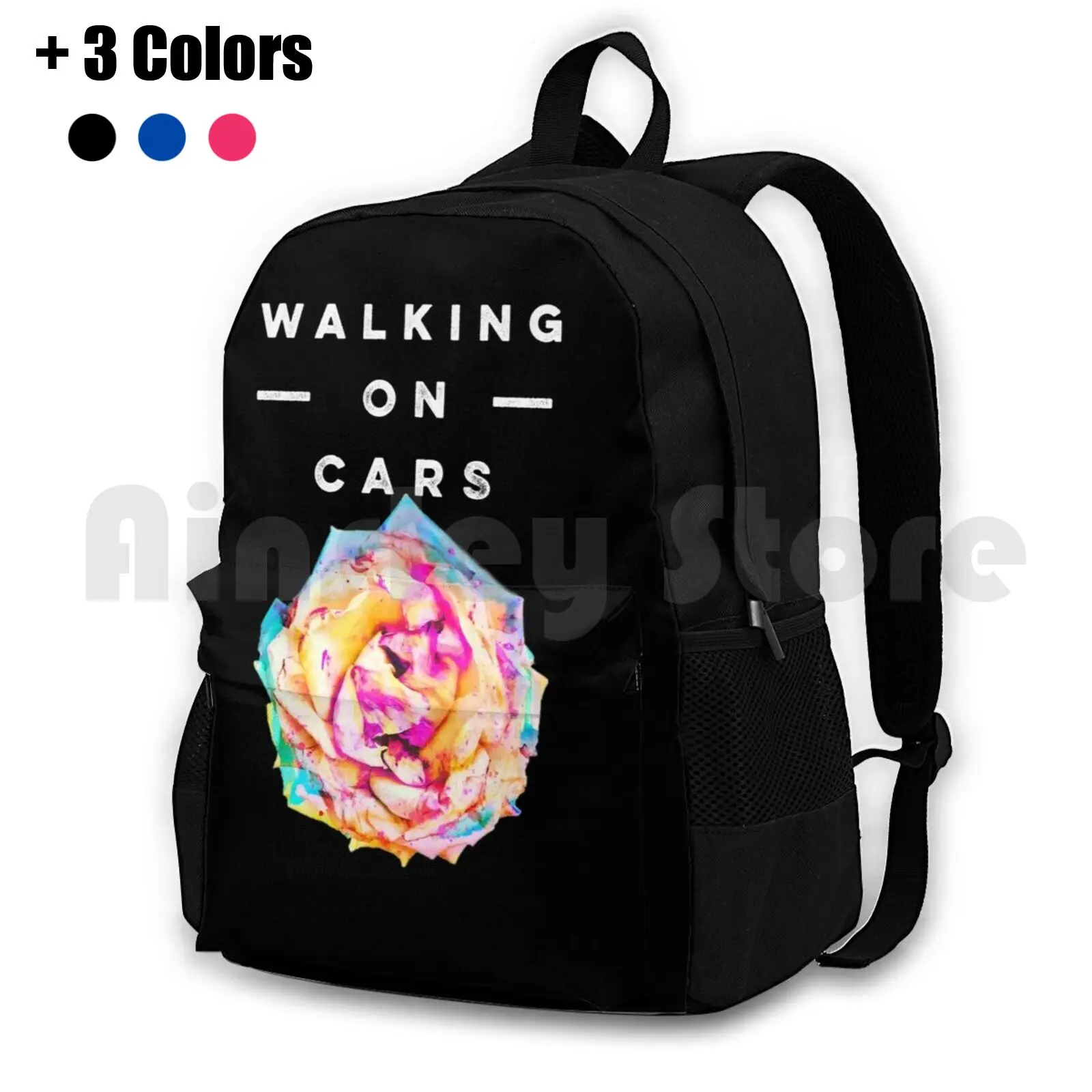 Walking On Cars Colours Outdoor Hiking Backpack Riding Climbing Sports Bag Walking On Cars Irish Band Music Pop Indi Sorcha