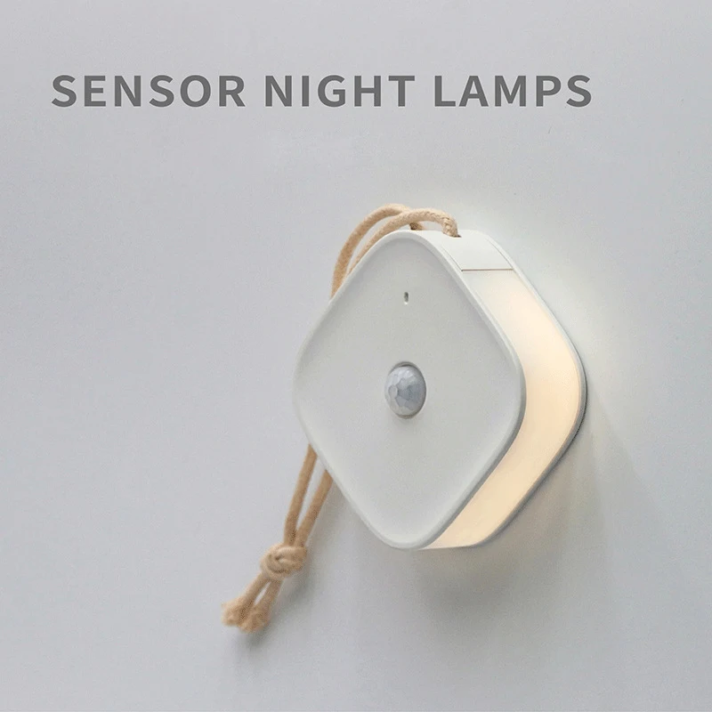 

Светодиодный ночсветильник с инфракрасным датчиком движения тела, магнитная настенная лампа с USB-зарядкой для туалета, гардероба, лестницы, туалета