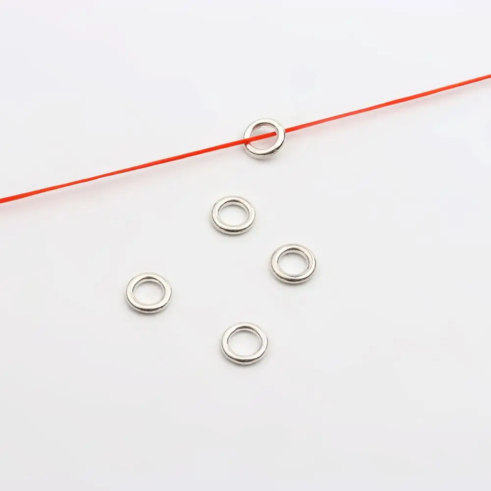 50 Stück, 32 verschiedene Arten, gemischte Metall-Abstandshalter-Perlen mit unterschiedlichen Lochgrößen für die Herstellung von Schmuck, Armbändern, Halsketten und Ohrringen – Großhandel. – Detail 31