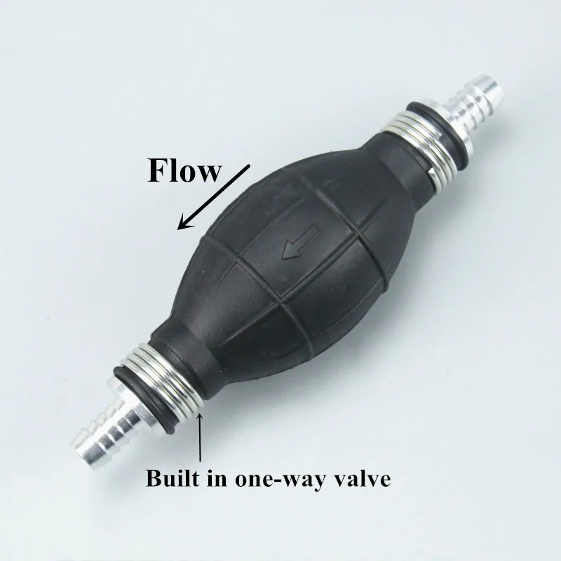 6/8/10/12mm Hand Kraftstoff Pumpe Linie Hand Primer Birne Benzin Diesel Flüssigkeit Öl Gas wasser Transfer Gummi Rohr Aluminium Für Auto Boot – Detail 2