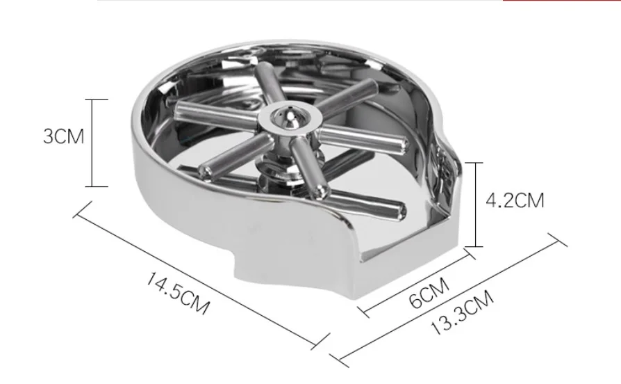 Rinceuse de verre en acier inoxydable, outil de lavage de verre, rondelle de tasses, rinceuse de pichet, goutte à goutte, forte pression
