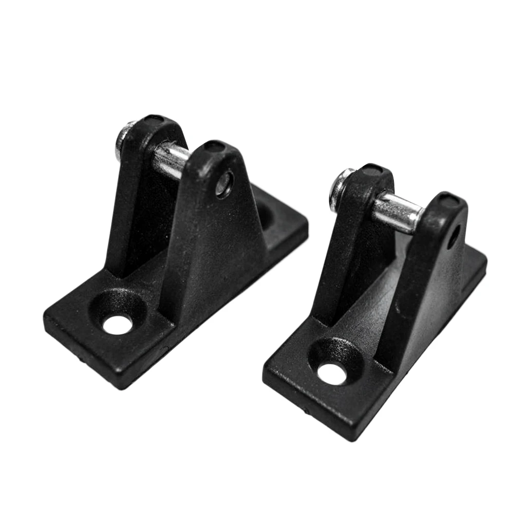 16 Pieces / Set Black Nylon Marine Boat Deck Hinge Jaw Slide Eye End Fitting Hardware Fits 22mm/7/8\'\' Pipe/Tube