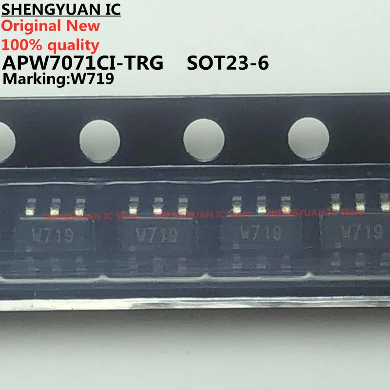 20 pcs/lot APW7071CI-TRG APW7071CI-TRL W719 W71 APW7071CI APW7071  Step-Up Converter for 4 Series White LEDs Driver 100% new