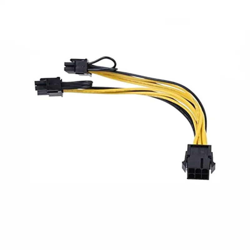 PCI Express 6-Pin zu Dual 8(6 + 2) Pin Linear Verlängerung Power Converter