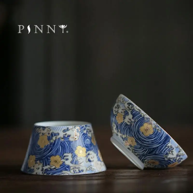 

PINNY "STARRY NIGHT" Color Enamel Tea Strainers High Quality Tea Leaf Spice Filter Chinese Kung Fu Tea Set Tea Accessories