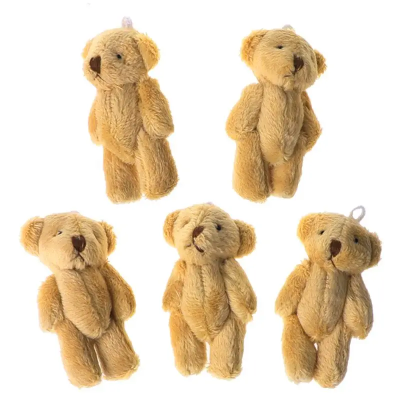 900C 5 pezzi Kawaii piccoli orsi peluche peluche perla velluto bambole regali Mini