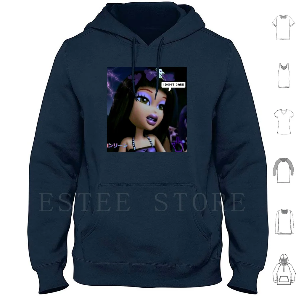 

Bratz Meme Толстовки принцессы Bratz Meme Meme Модная принцесса Темно-фиолетовые Зухнистые куклы Bratz Мороженое Эстетическое