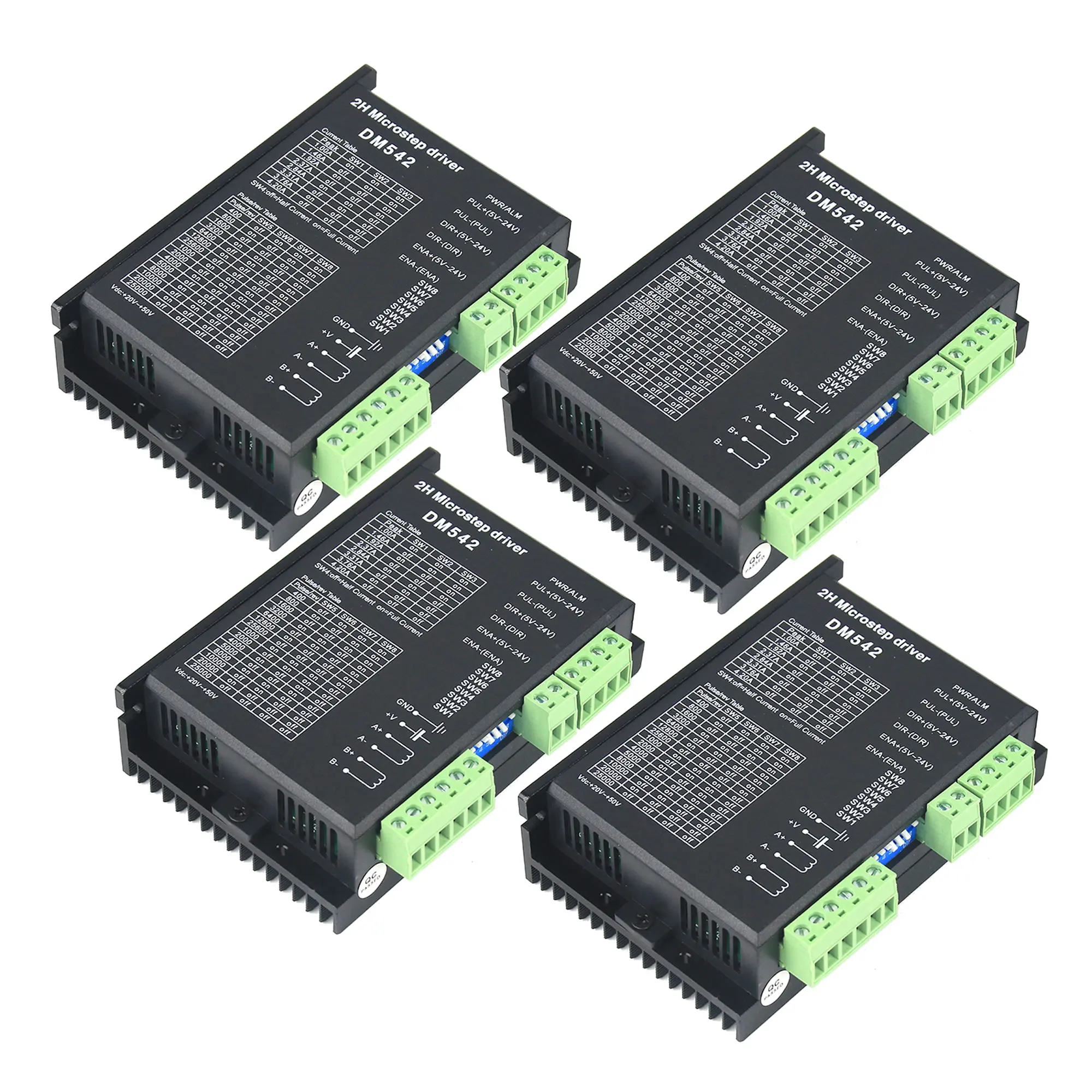 1/3/4pcs DM542 Stepping Motor Controller 2-phase Digital Stepper Motor Driver 18-48V DC 4.2A for CNC Router 57 86 Series Motor