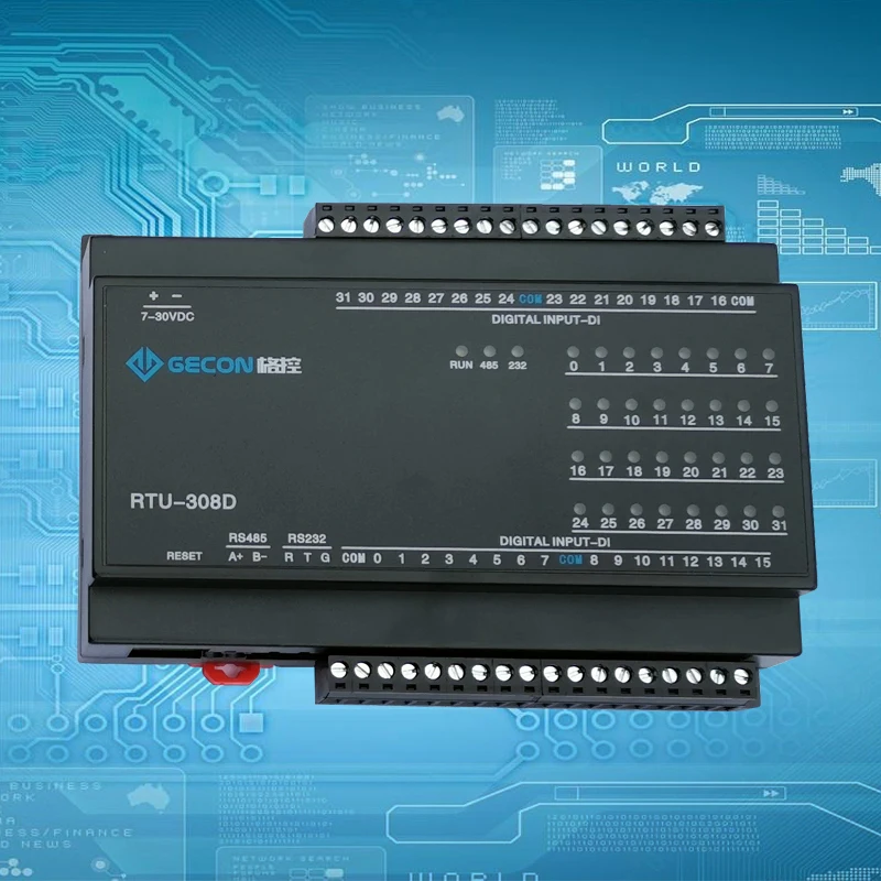 

32 Channels of DI Digital Switch Input Button and Other Status Information Collection Is Uploaded to the Host Computer Through R