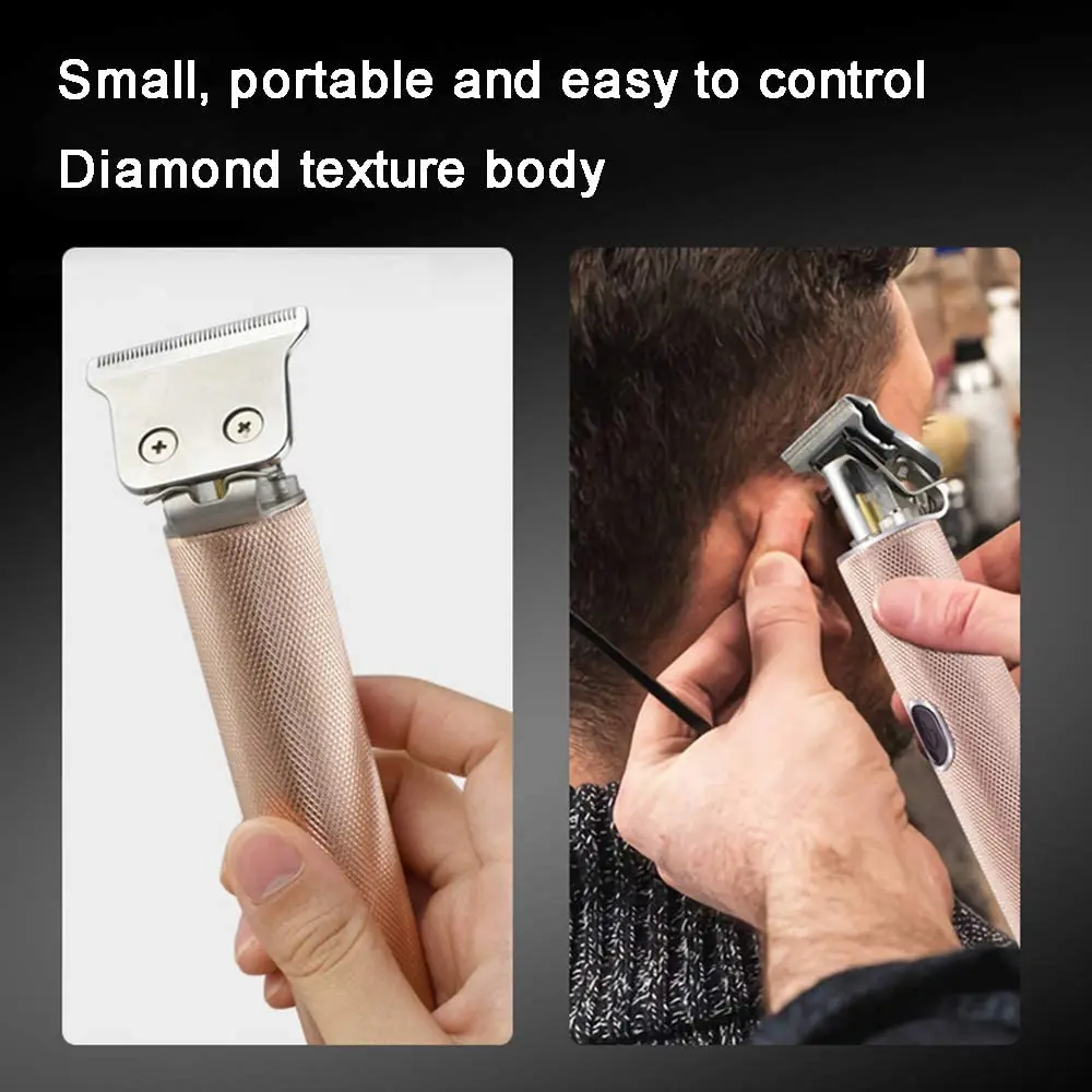 USB ไฟฟ้า Clippers Trimmers สำหรับเครื่องโกนหนวดเคราผู้ชายผู้ใหญ่เด็กไร้สายชาร์จเครื่องตัดผม Professional