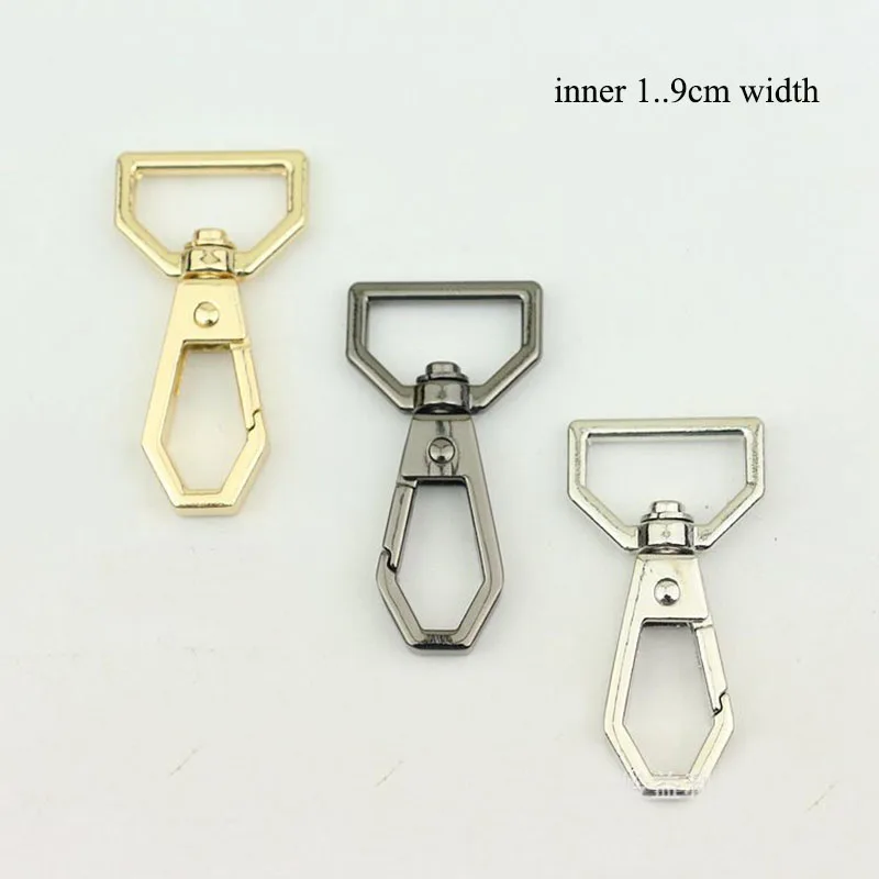 30pcs 19mm Metal Square Hanger Buckles Dog Collar Lobster Clasp Handbag Strap Swivel Trigger Clip Snap Hook DIY Craft Accessory