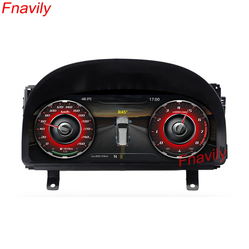 

Fnavily 12.3" Touch Screen Instrument Panel Android 9.0 For Toyota Alphard Vellfire Instrument Dashboard Panel Assembly 2008+