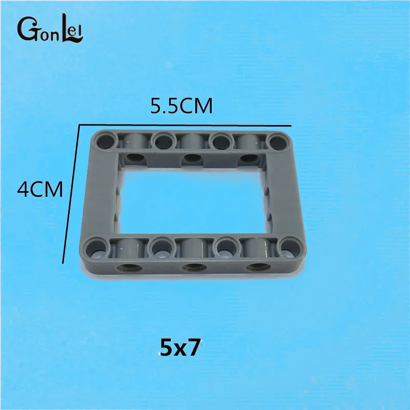 50-100Pcs/lot High-Tech MOC Brick Parts 5x7 Arm ring / Ring Beam Block Brick Toys Compatible with 64179 Parts Particles Toy