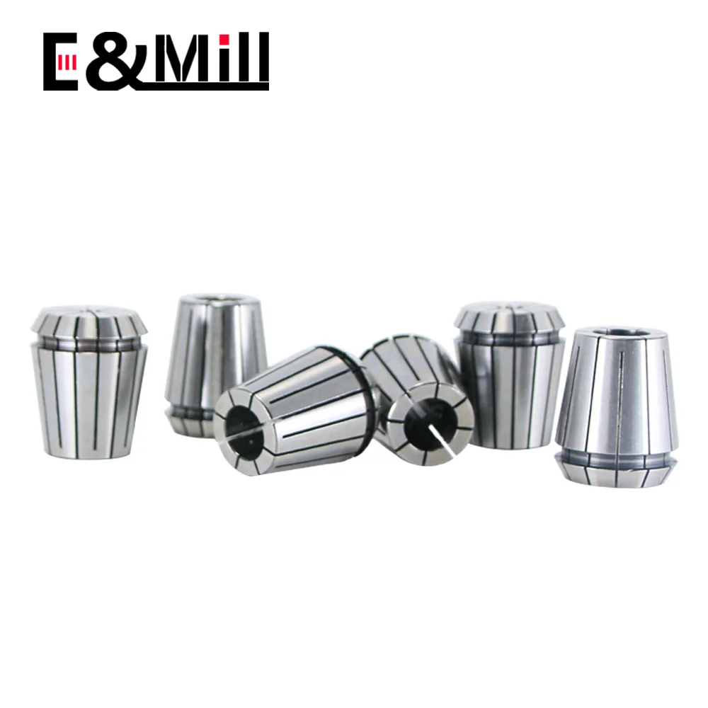 設定された高精度0.008 erコレットチャックER25 1〜16 cncフライス工具ホルダー彫刻機旋盤ミル春チャックナット