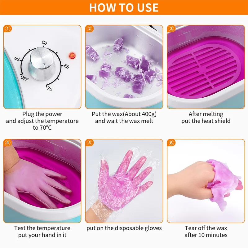 Электрический подогреватель для горячего воска 3 л, быстрый плавкий нагреватель парафинового воска для спа, разглаживает и смягчает сухую кожу, удаление волос