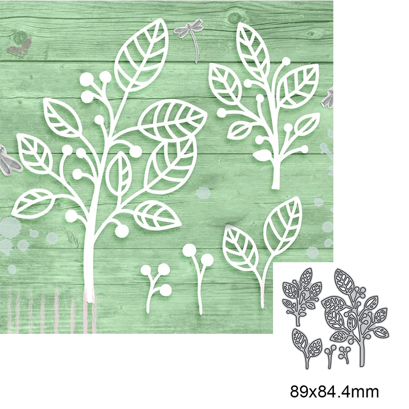 5pcs Leaves Metal Cutting Dies For DIY Scrapbook Cutting Die Paper Cards Embossed Decorative Craft Die Cut New