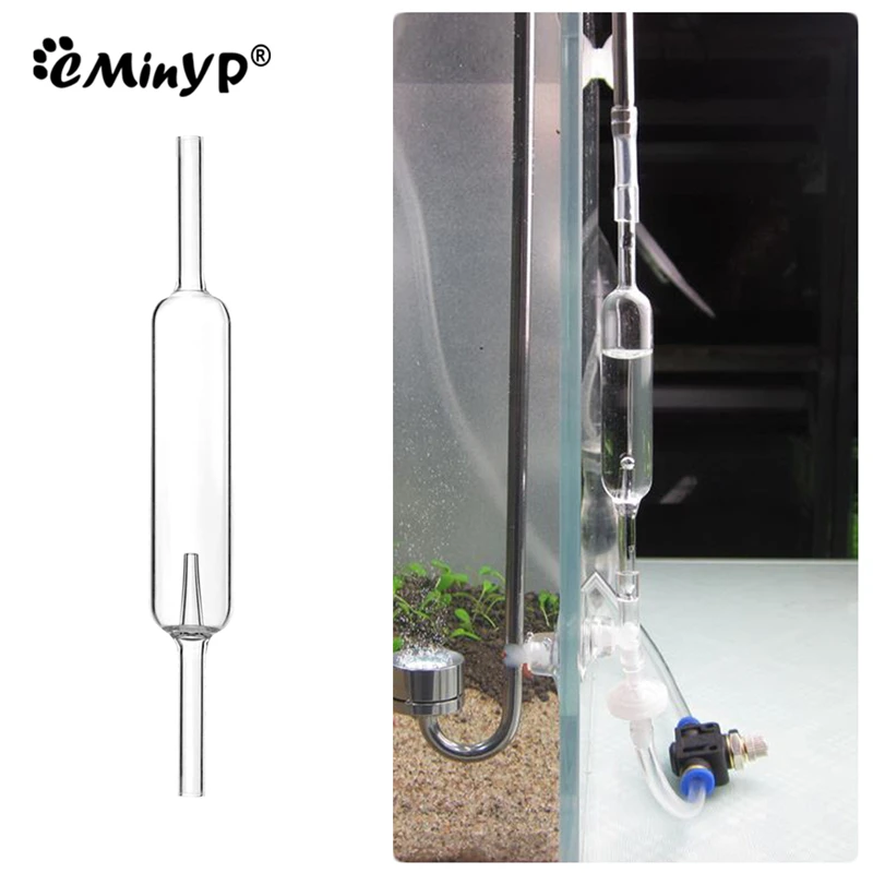 Aquarium CO2 Bubble Counter Water Plants Fish Tank CO2 Regulator Injection System Measurement Device CO2 Diffuser Accessories