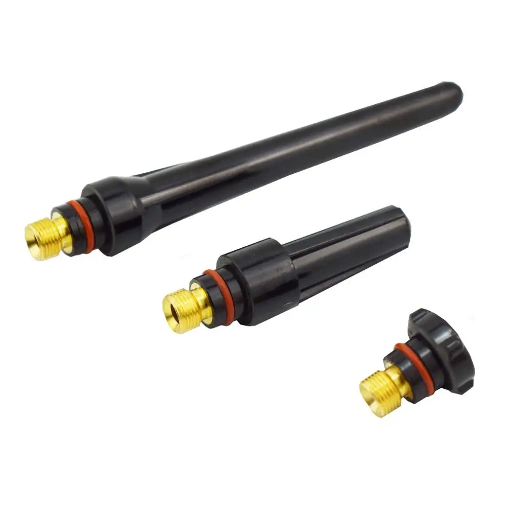 

3Pcs TIG Torch Part Accessory-Long Medium Short Back Caps Kit 57Y02 57Y03 57Y04 For 17/18/26 Series Welding Torch