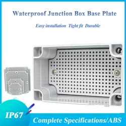 IP67 WaterproofJjunction Box Base Plate ABS Honeycomb Mounting Base Plate Outdoor Monitoring  Waterproof Box Fixed Base Plate