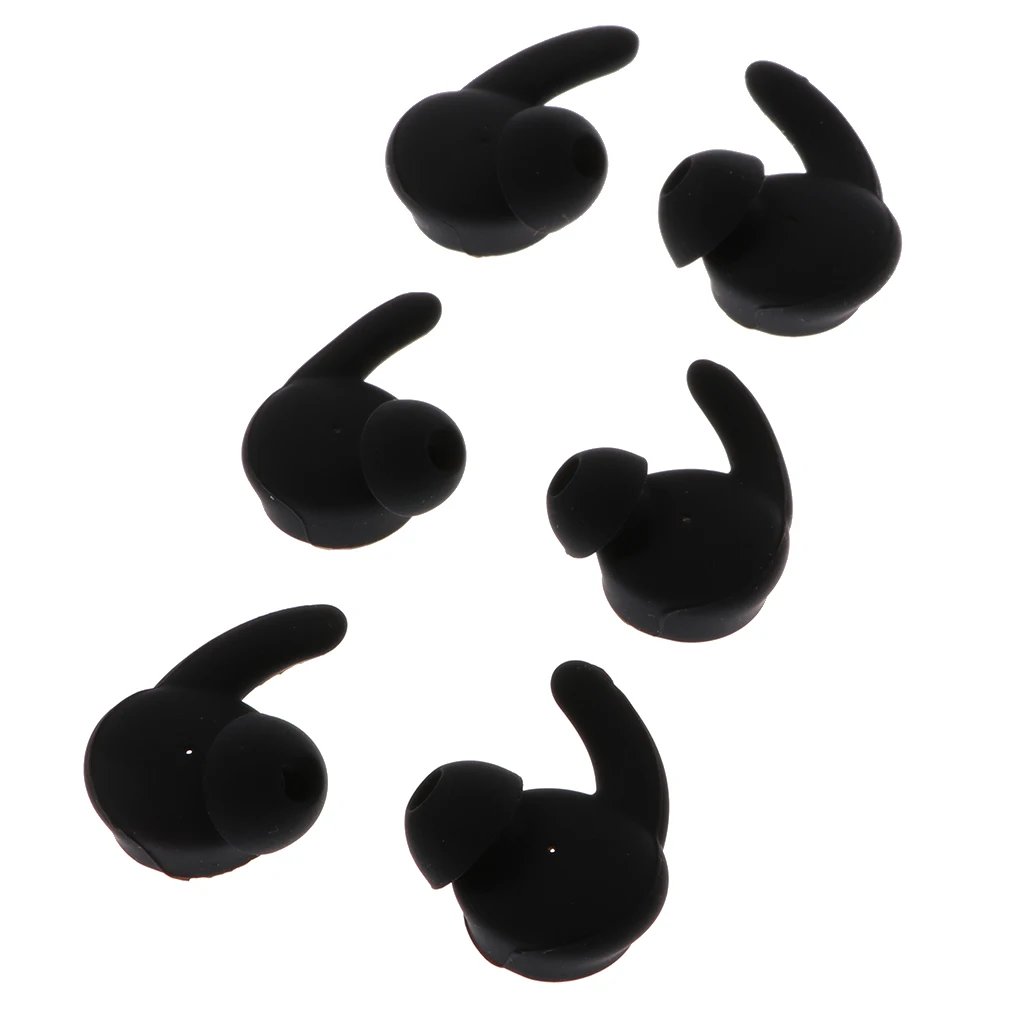 3 Pairs Anti-Slip Silicone Replacement Ear Tips S M L Ear Hook Holder for HUAWEI Honor AM61 Sports Headset