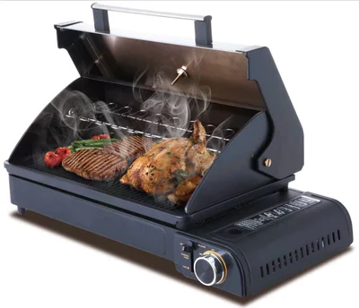 Outdoor Gas Cylinder Smokeless Barbecue Oven, Portable Canned Gas Bbq Grill, Turkish Meat Roasting Roaster Machine