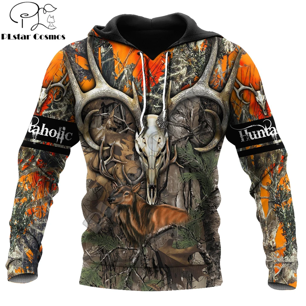 

Beautiful Deer Hunting 3D All Over Printed Mens hoodies and Sweatshirt Autumn Unisex zipper Hoodie Casual Sportswear DW833