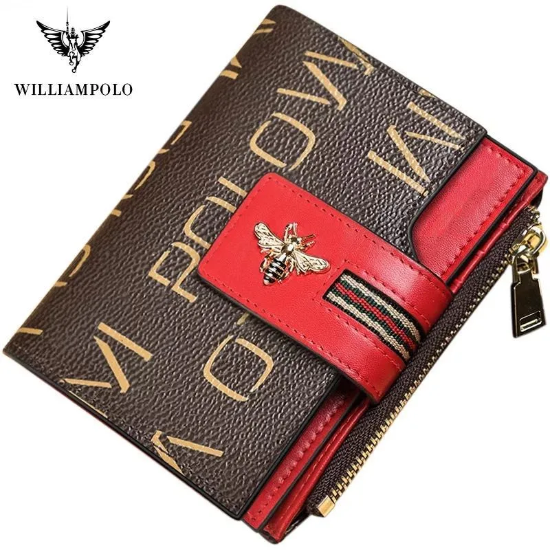 

High-end quality leather wallet women short multi-card holder anti-theft card holder simple large-capacity fashion design wallet