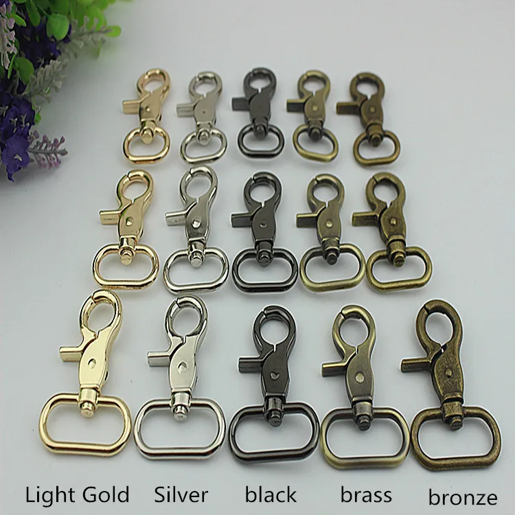 4pcs 20-38mm Luggage Metal Belt Strap Buckle Bags Lobster Carbines Swivel Trigger Clip Snap Hook Dog Collar DIY Accessories