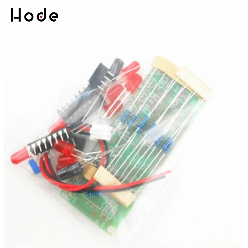 NE555 & CD4017 LED Light Chaser Sequencer Follower Scroller Module DIY Kit Red