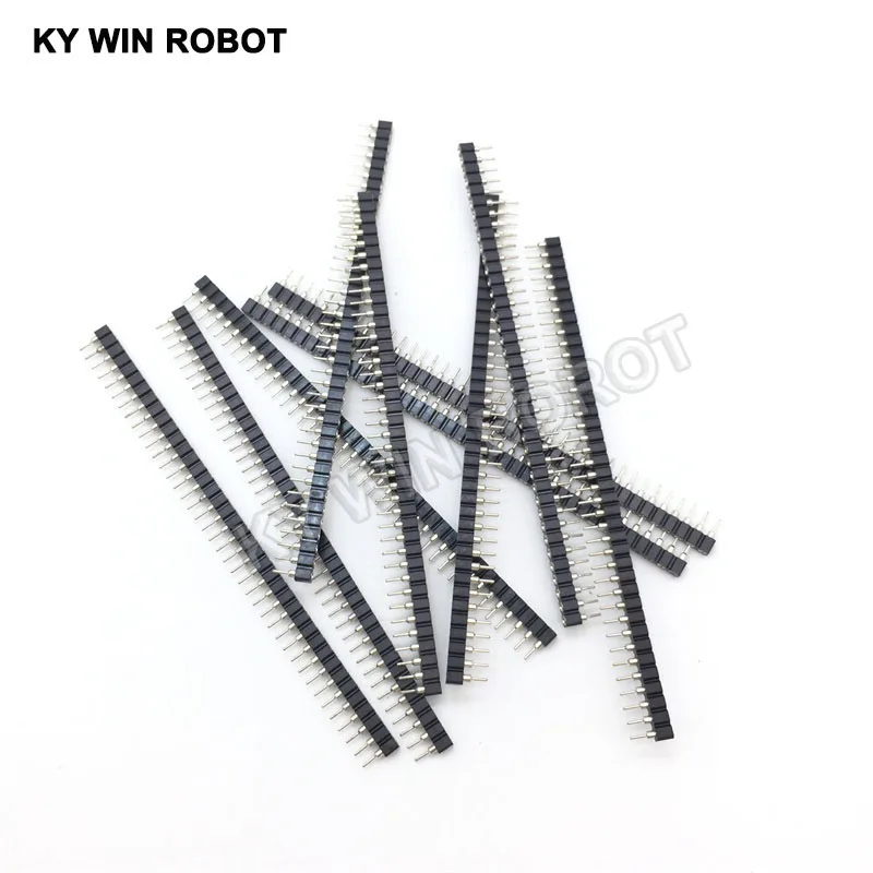 5pcs 1x40 Pin 2.54 Round Female Pin Header connector