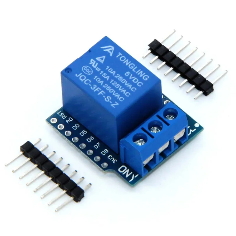 1Set One Channel Wemos D1 Mini Relay Shield Wemos D1 Mini Relay Module ESP8266 Development Board 1 channel