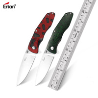 Enlan L04 Tactics Folding Knife Color Wooden Handle Outdoor Camping Hunting Fishing diving Survival Pocket Gift Knives EDC Tools