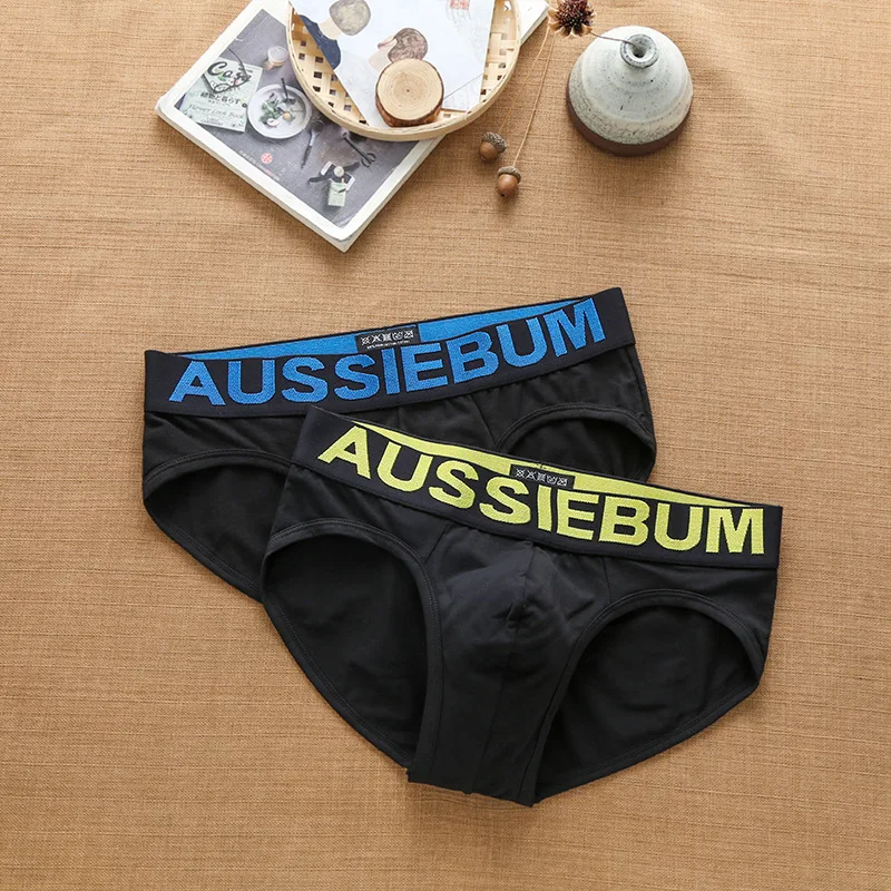 Brand Men's Cotton Underwear Sweat-Absorbent Comfortable Sexy Low-Waist Solid Color Hip-Lifting Close-Fitting Sports Underpants