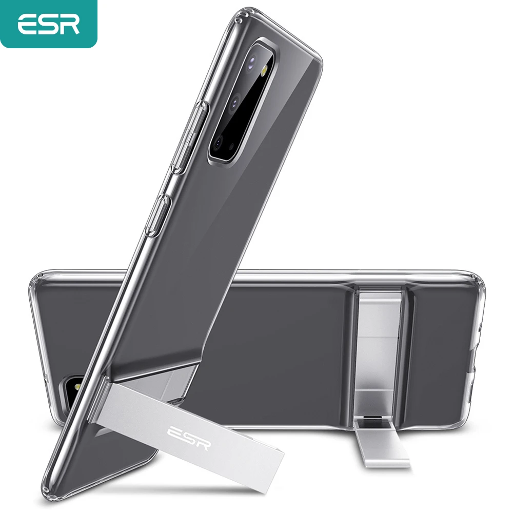 

ESR for Samsung Note 10 Plus for S21 Ultra Case Metal Kickstand Steady Case for Galaxy S20/S21 Plus/S20 Ultra