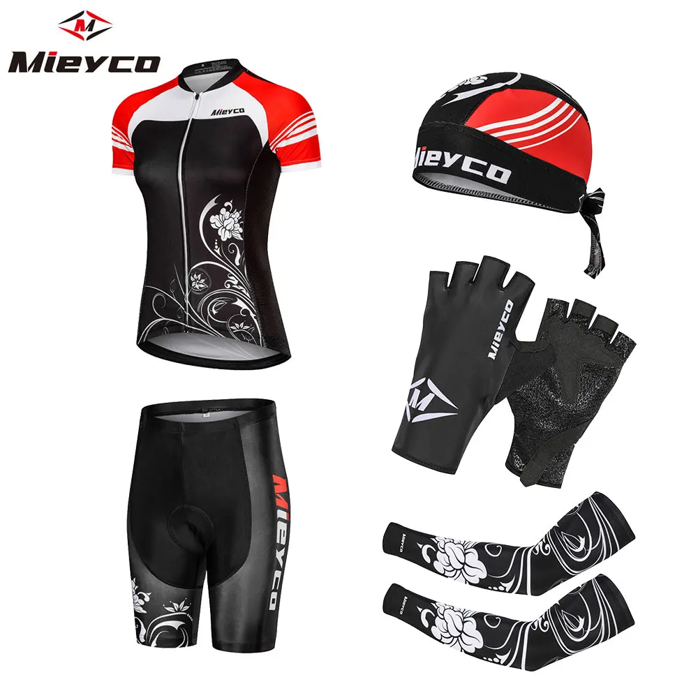 Mieyco Women 2020 Cycling Jersey set Summer Short Sleeve Set bib shorts Bicycle Clothes Shirt Clothing Suit Combination Clothing