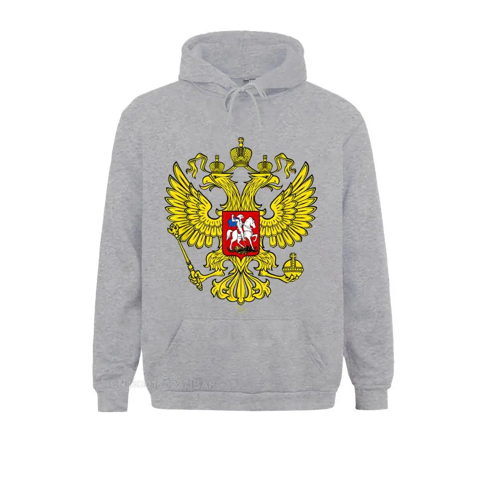 Russian Double Headed Eagle National Emblem Russia Gift Hoodies Funky Outdoor Long Sleeve Youth Sweatshirts Printed On Hoods